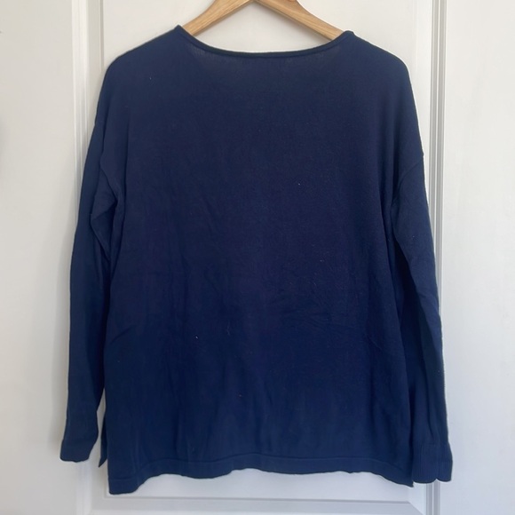 Lilly Pulitzer Women’s Caralynn Elephant Sweater Navy S - Picture 5 of 7